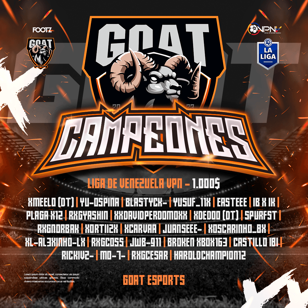 FVVP GOAT ESPORTS cover